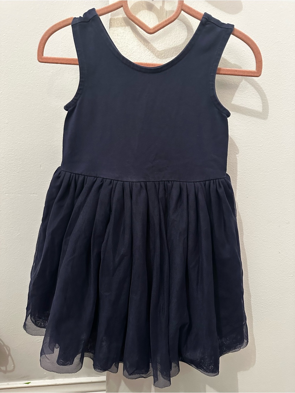Hanna Andersson Navy Sleeveless Tulle Dress for Girls